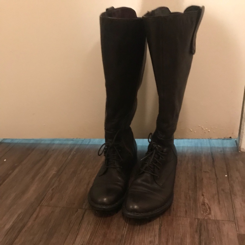 Born Black Riding Boots (price drop til 4/22)
